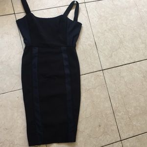 French Connection Black and Blue Dress